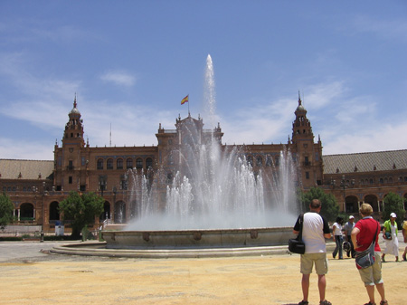 Seville-05 Plaza de Espana Fountain