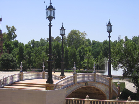 Seville-18 Plaza de Espana Bridge from Starwars
